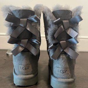 UGG Bailey Bow II Women's Classic Boots GREY US 6 EU 37